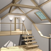 Finished Attic Loft Space