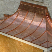 Custom Copper Roof On Bay Window