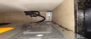 Range Anti Tip Bracket Installed